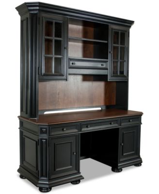 Furniture - Beekman Home Office, 2-Pc  Set (Credenza Hutch & Computer Credenza)
