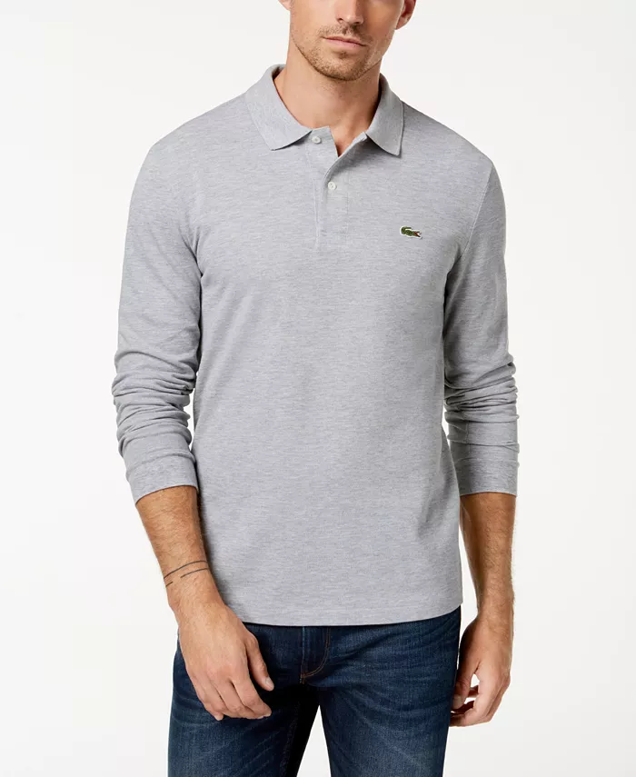 Men's Classic Fit Long-Sleeve Polo Shirt - thumbnail 8