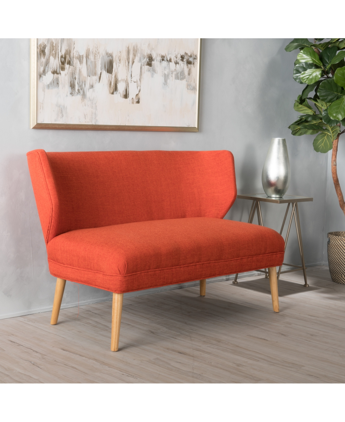 Noble House Gillen 52" Sofa In Orange