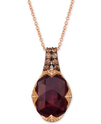 le vian garnet pendant