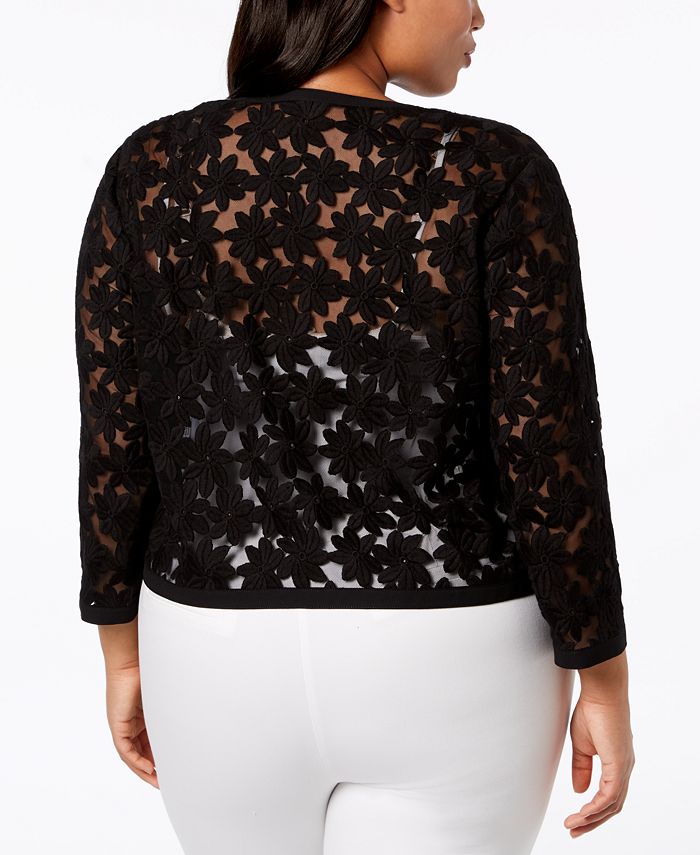 Anne klein hotsell floral lace cardigan