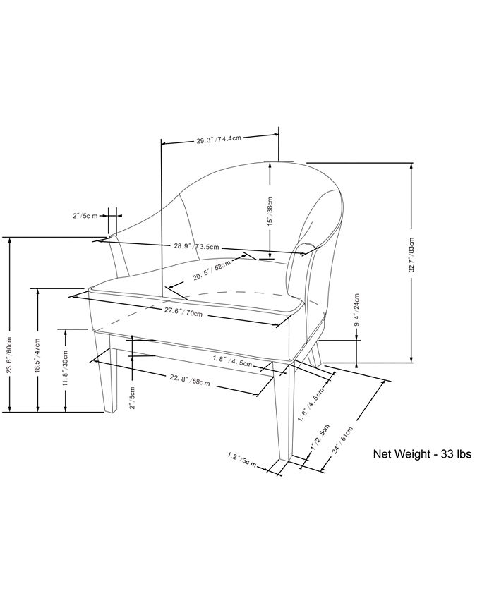 Simpli Home CLOSEOUT! Harren Tub Chair Macy's