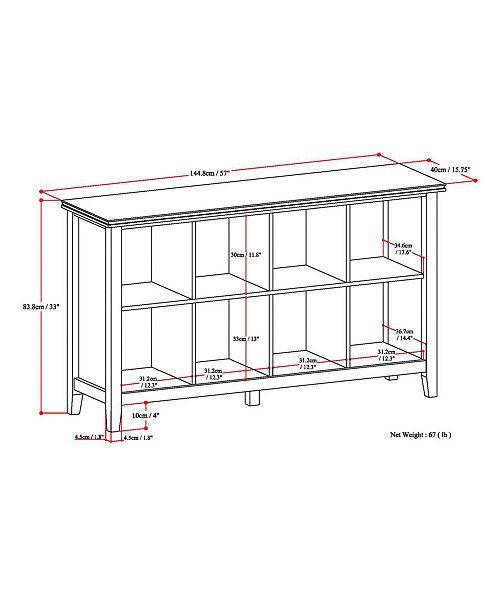 Simpli Home Bellevue 8 Cube Storage, Quick Ship & Reviews Furniture