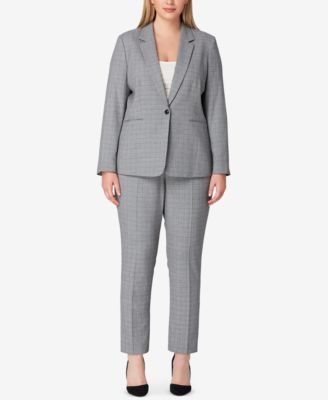 macy's womens plus size pant suits
