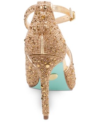 blue by betsey johnson sage evening sandals