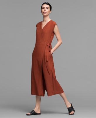 eileen fisher wrap jumpsuit
