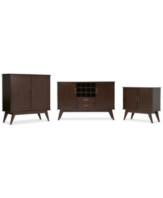 Kentler Mid Century Sideboard Buffet and Wine Rack