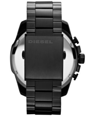 Men's Chronograph Black Ion-Plated Stainless Steel Bracelet Watch 51mm DZ4283