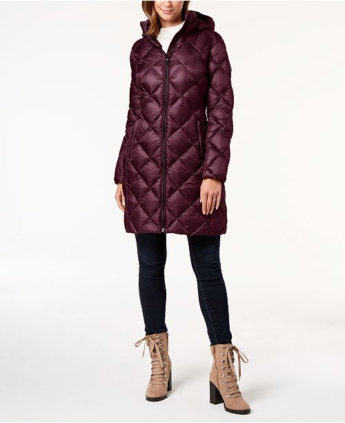 Michael Kors Hooded Packable Puffer Coat Coats Women Macy's