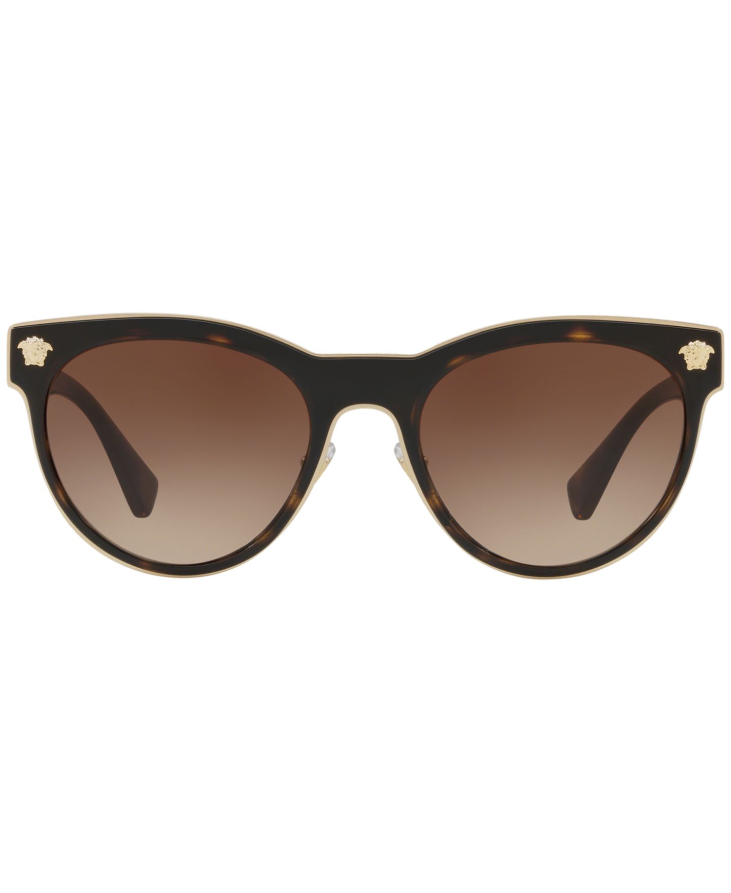Женские солнцезащитные очки Versace Sunglasses, VE2198 54, цвет: Гавана / Коричневый градиентный — фото 2