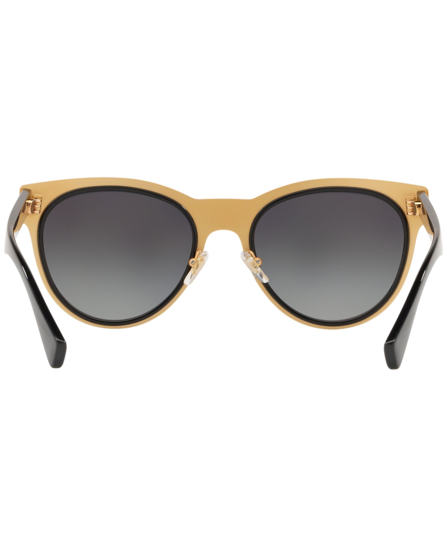 Женские солнцезащитные очки Versace Polarized Sunglasses, VE2198, цвет: Чёрный / Серый градиентный — фото 5