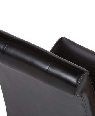 Verona Faux Leather Set of 2 Tufted Parson Chairs,