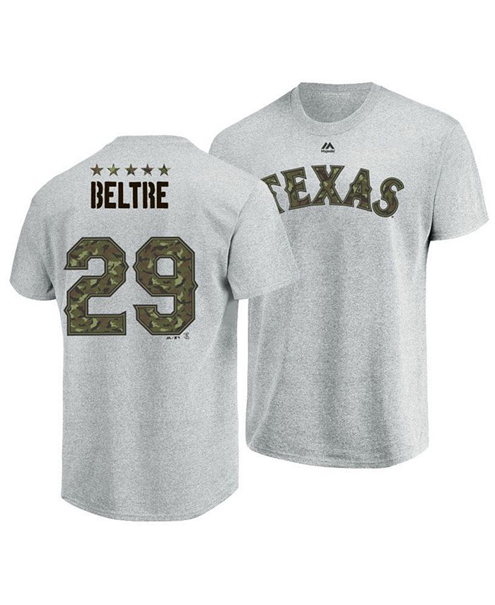 Majestic Men's Adrian Beltre Texas Rangers Camo Player T-Shirt