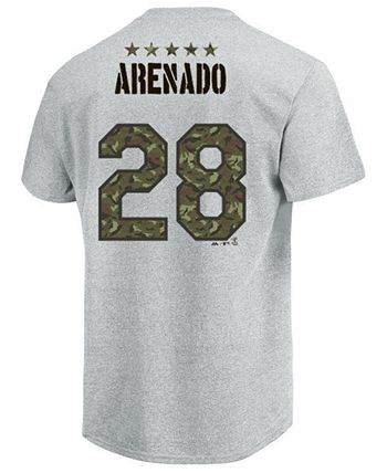 Majestic Men's Nolan Arenado Colorado Rockies Camo Player T-Shirt