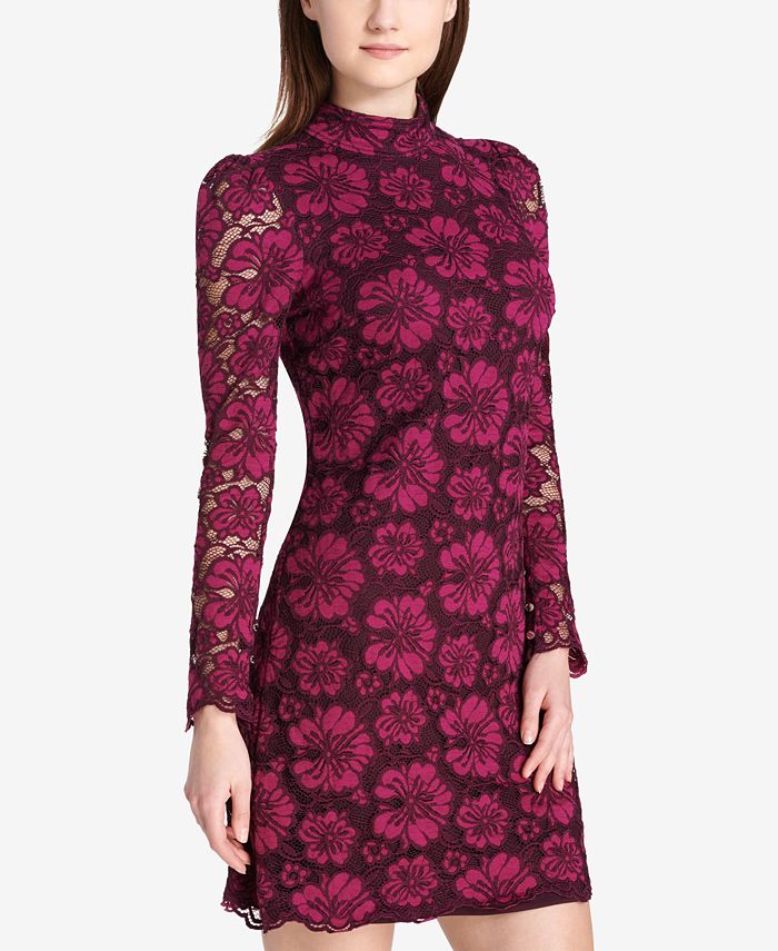 Tommy Hilfiger MockNeck Boho Lace Dress Macy's