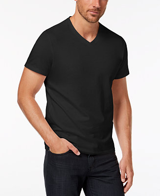 Alfani V-Neck T-Shirt, Created for Macy's & Reviews - T-Shirts - Men ...
