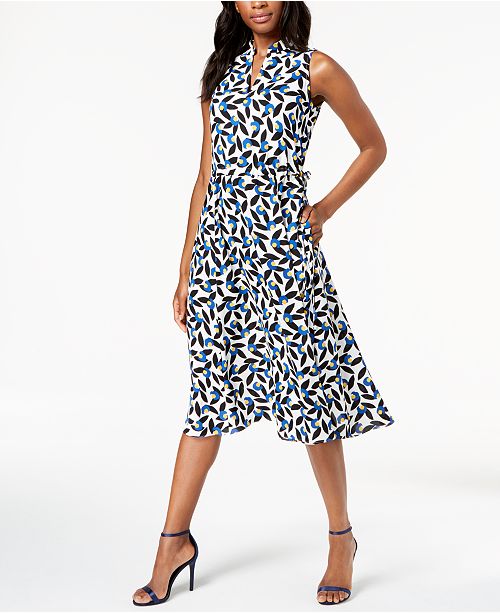 Anne Klein Drawstring A Line Dress Reviews Dresses Women