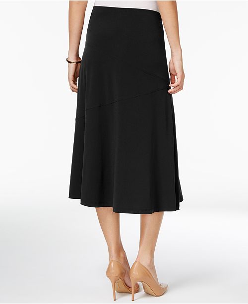 JM Collection Diagonal-Seam Midi Skirt, Created for Macy's & Reviews ...