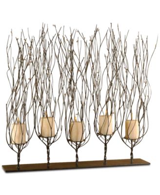 Uttermost - Fedora Dark Brown Candleholder