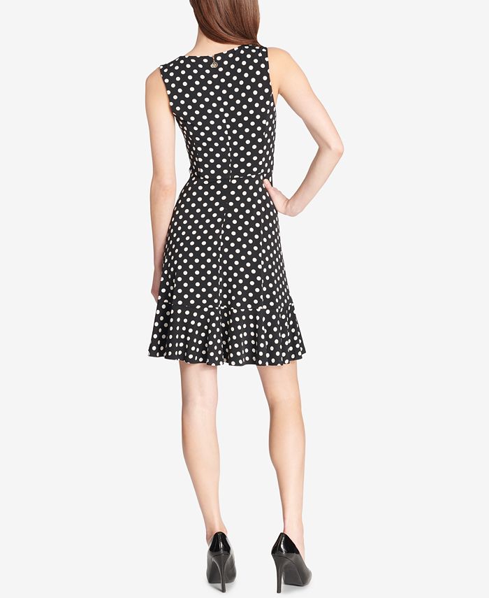 Tommy Hilfiger PolkaDot Fit & Flare Dress Macy's