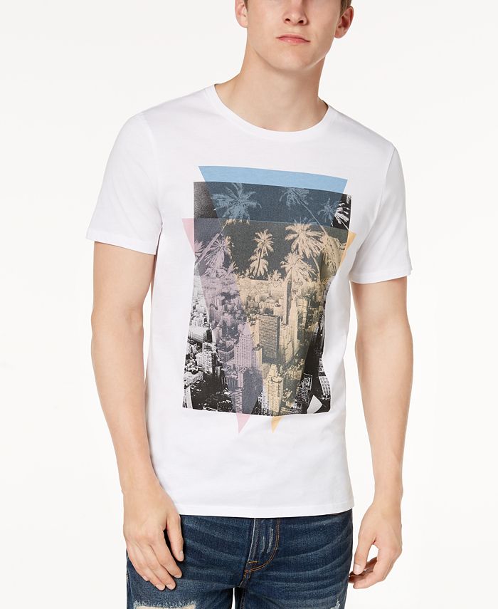 GUESS Men's Cityscape Graphic T-Shirt - Macy's