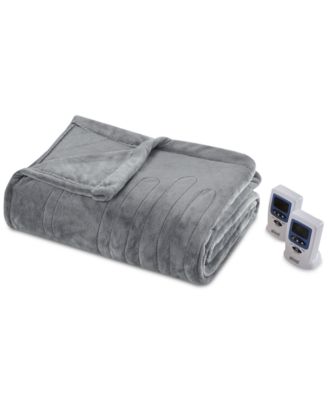 Fast Heating Auto Shut Off Heated Plush Blanket