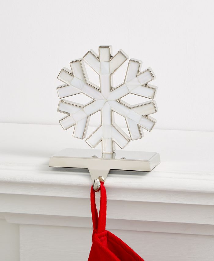 Holiday Lane Snowflake Stocking Holder, Created for Macy's Macy's