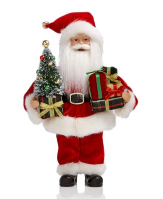 Holiday Lane Standing Santa with Tree & Packages, Created for Macy's ...