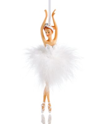 Holiday Lane - Ballerina Ornament with Faux Feather Tutu