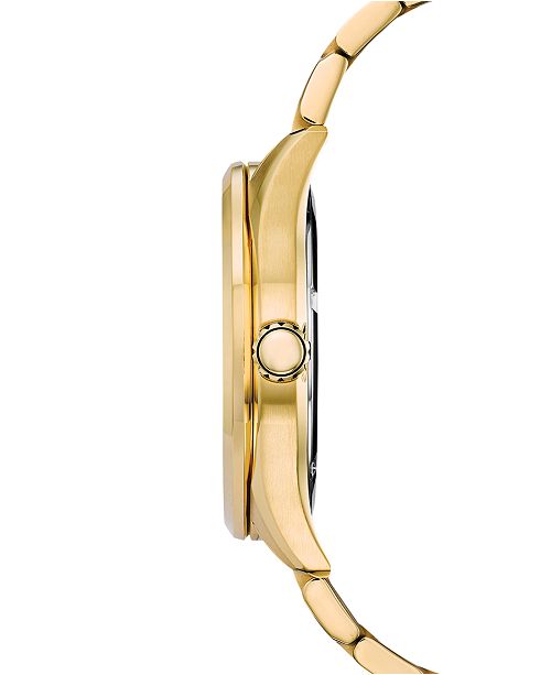 citizen watch men's gold tone stainless steel bracelet