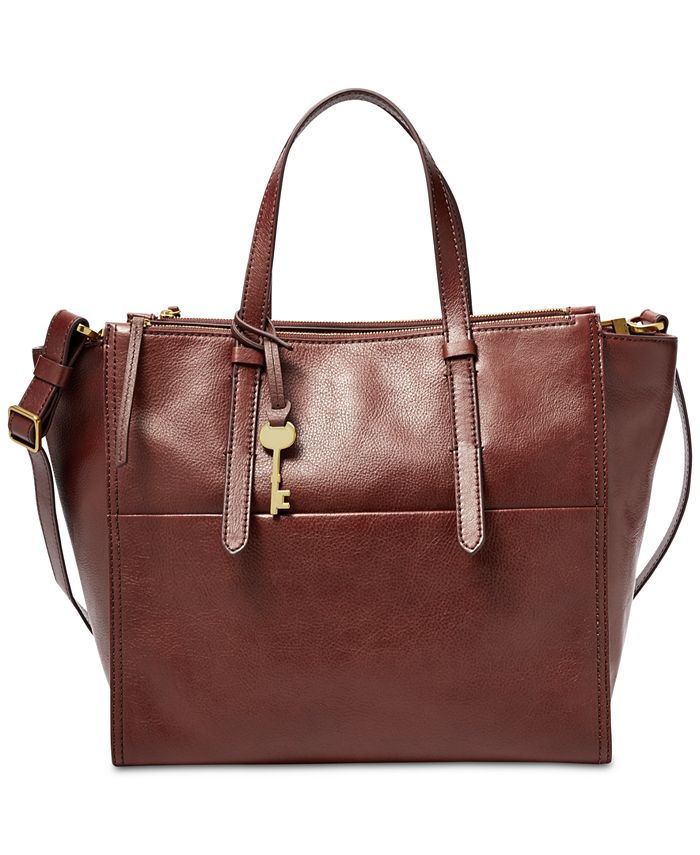 Fossil Campbell Leather Tote - Macy's