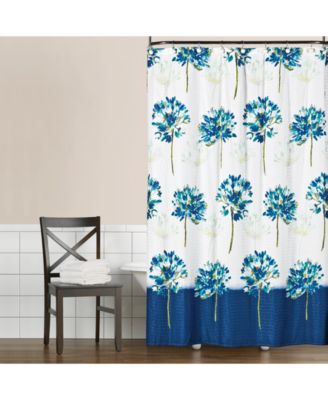 Saturday Knight - Blue Medley 70" x 72" Seersucker Shower Curtain