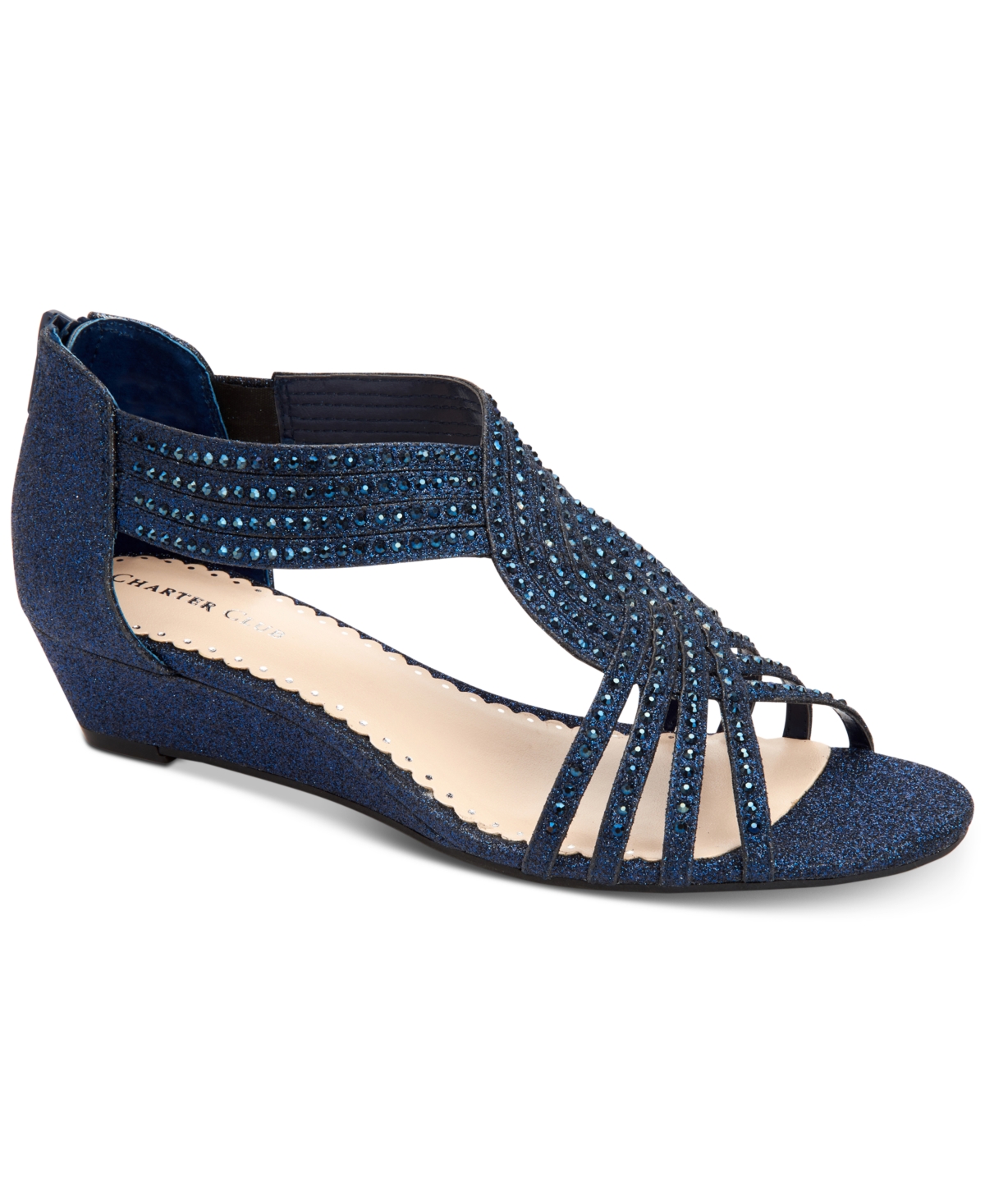 Charter Club Ginifur Wedge Sandals Created for Macy s Silver