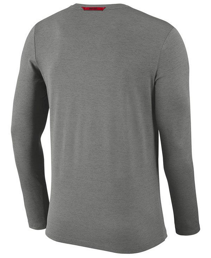 Nike Men's Ohio State Buckeyes Long Sleeve Dri-Fit Coaches T-Shirt - Macy's