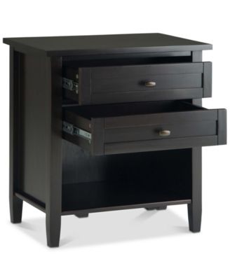 Warm Shaker Bedside Table