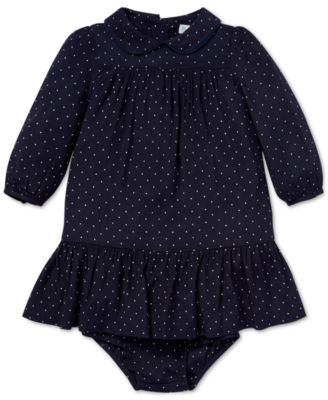 macy's ralph lauren polka dot dress