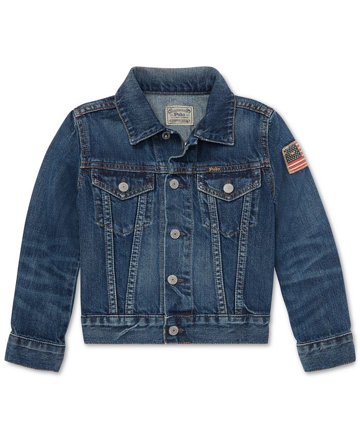 Polo Ralph Lauren Toddler and Little Boys Cotton Denim Trucker Jacket &  Reviews - Coats & Jackets - Kids - Macy's