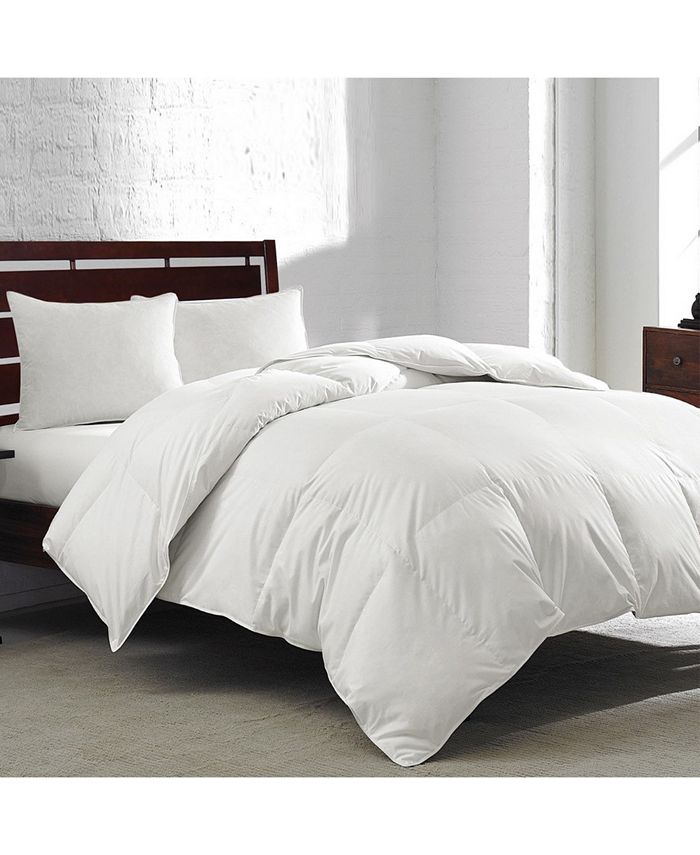 Royal Luxe White Goose Feather Down, Queen Size Bed Comforter White