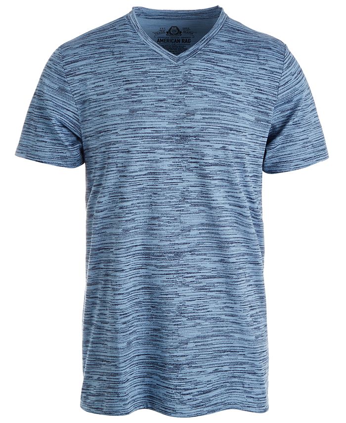 American Rag Men's Digi-Texture V-Neck T-Shirt, Created for Macy's ...