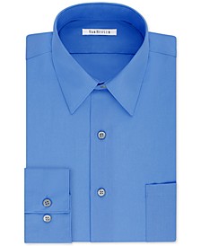 Men's Classic/Regular Fit Wrinkle Free Poplin Solid Dress Shirt