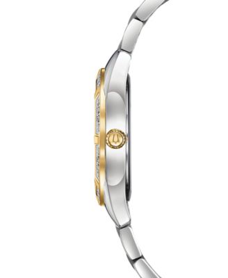 Women's Sutton Diamond (1/10 ct. t.w.) Two-Tone Stainless Steel Bracelet Watch 32.5mm