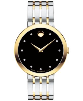 men's movado esperanza diamond watch