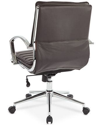 Office Star - Pyppa Faux-Leather Chair, Quick Ship