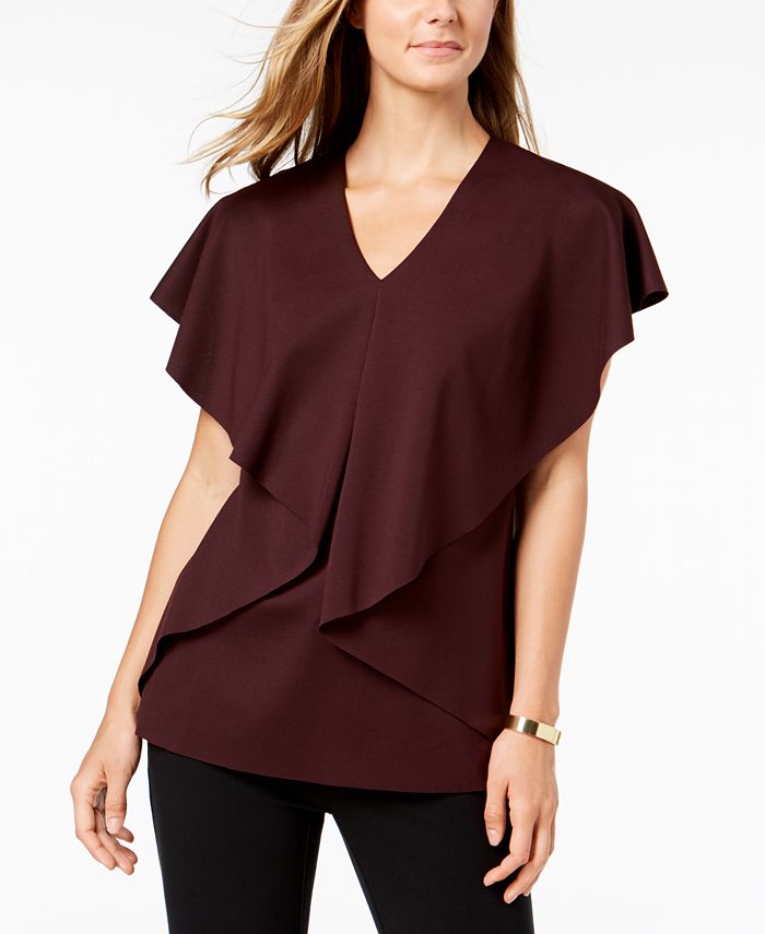 macy's asymmetrical tops