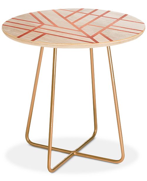 Deny Designs Elisabeth Fredriksson Art Deco Rose Round Side Table