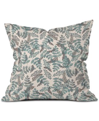 Deny Designs - Dash and Ash Blue Bell Throw Pillow