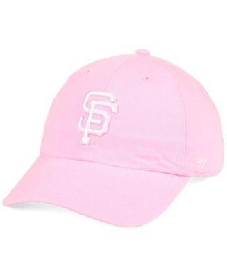 '47 Brand San Francisco Giants Pink Clean Up Strapback Cap - Macy's