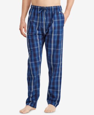 mens polo plaid pajama pants