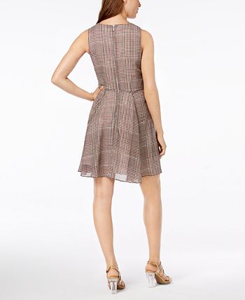 Maison Jules Tie-Front Fit & Flare Dress, Created for Macy's - Macy's