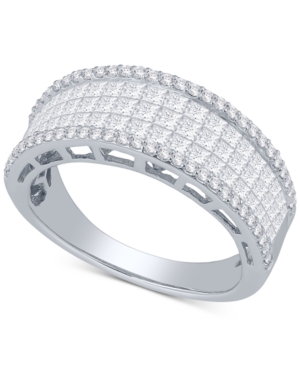 image of Diamond Princess Ring (1-1/2 ct. t.w.) in 14k White Gold